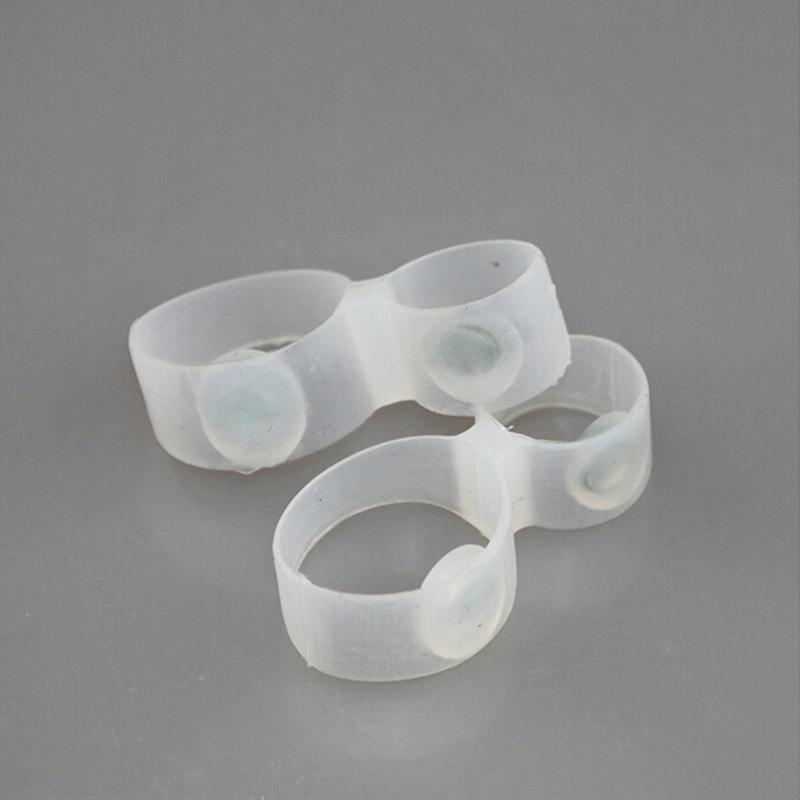 Anillo para adelgazar con imán para perder peso, adhesivo de silicona para pérdida de peso, para masaje de pies, 1 par