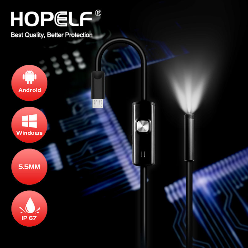 Endoskop til android telefon type c endoskopisk led  ip67 inspektionskamera endoskop smartphone til biler endoskop type c fleksibel