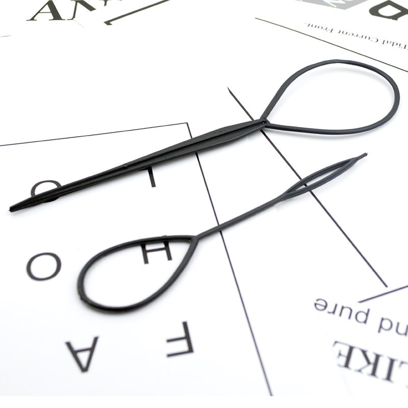 2 sztuk Topsy robić kucyka z włosów warkocz kucyk producent włosów warkocz kucyk stylizacja klip kok producent dziewczyna narzędzie robić układania włosów akcesoria robić włosów