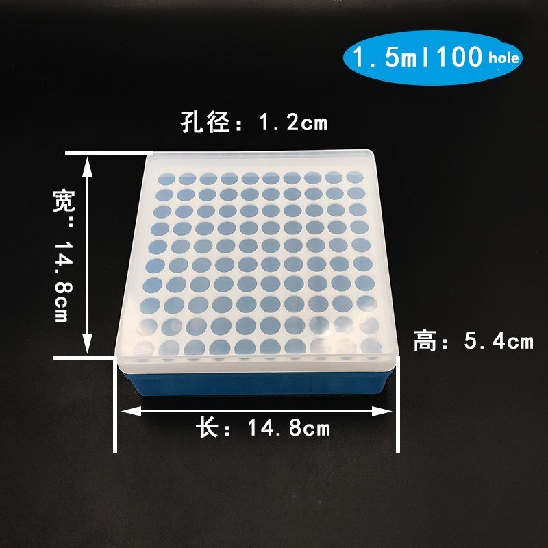 Boîte en plastique de 0.2ml-5ml, pour centrifugeuse, laboratoire, pour tubes de PCR, pour échantillons: 1.5ml-100hole
