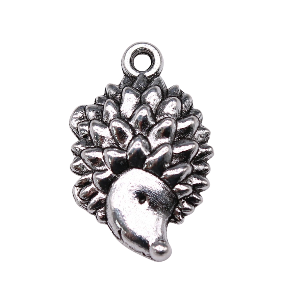 WYSIWYG 10 pz 22x1 4mm Charms Hedgehog Charms per creazione di gioielli risultati di gioielli fai da te ciondolo in lega di colore argento antico