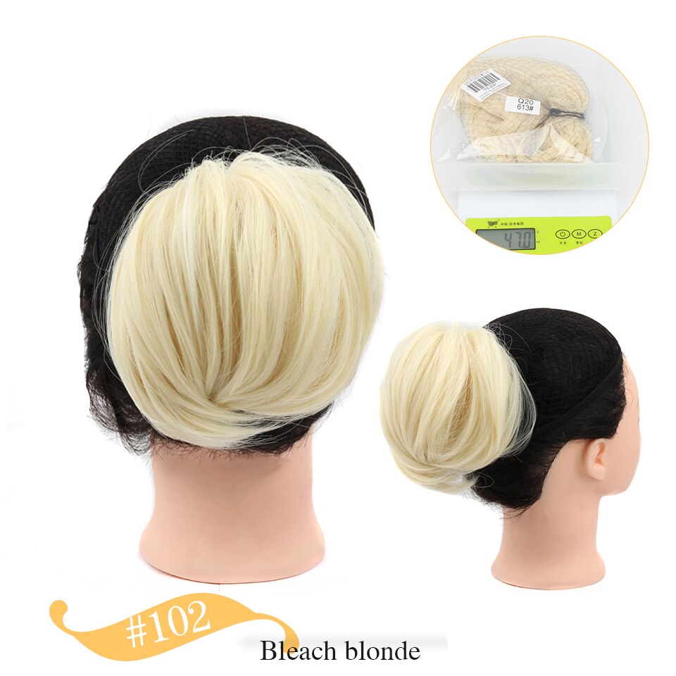 Extension de cheveux tousleo pour femmes | Extension de cheveux, queue de cheval avec bande de caoutchouc élastique, pour chignon: 102