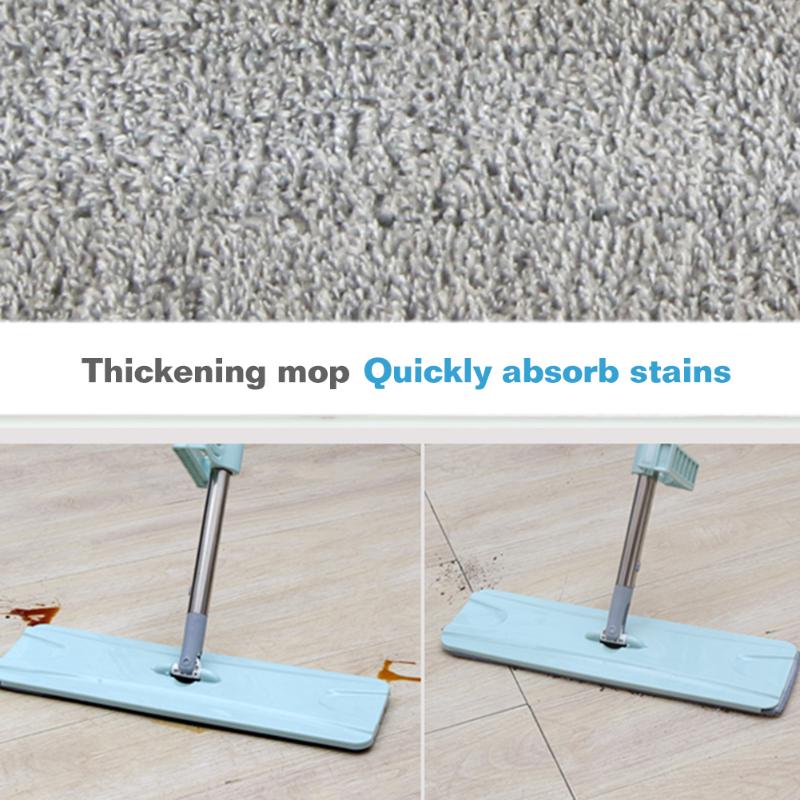 Squeeze Mop Automatic Flat Hand-free Wash Microfiber Cleaning Rebound for Household Cleaning Supplies
