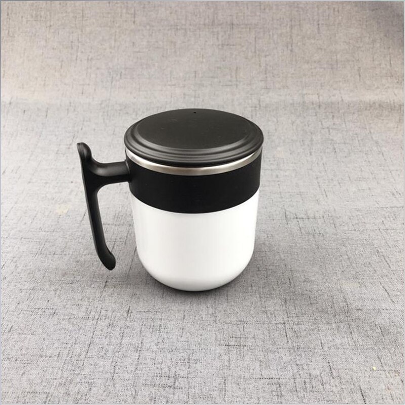Selbst Rühren Becher Edelstahl Automatische Misch Kaffee Tasse Magnetische Temperatur Unterschied Clever Becher Temperatur Kontrolle Becher: Schwarz