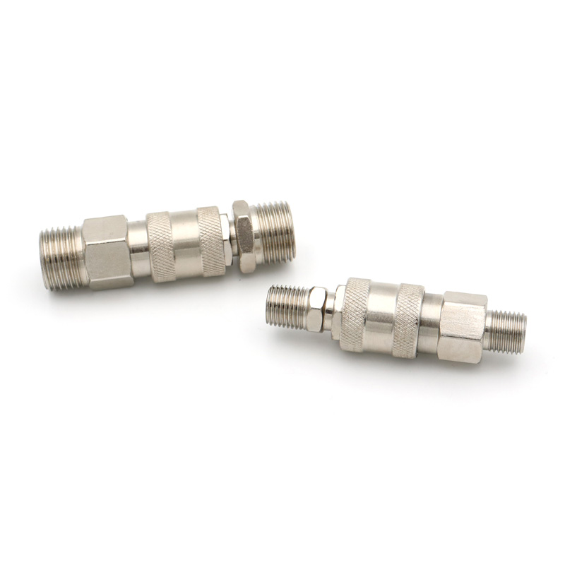 Raccord pneumatique de Type ue, norme européenne 1/4 3/8 1/2, connecteur fileté mâle à dégagement rapide, coupleur pour compresseur d'air