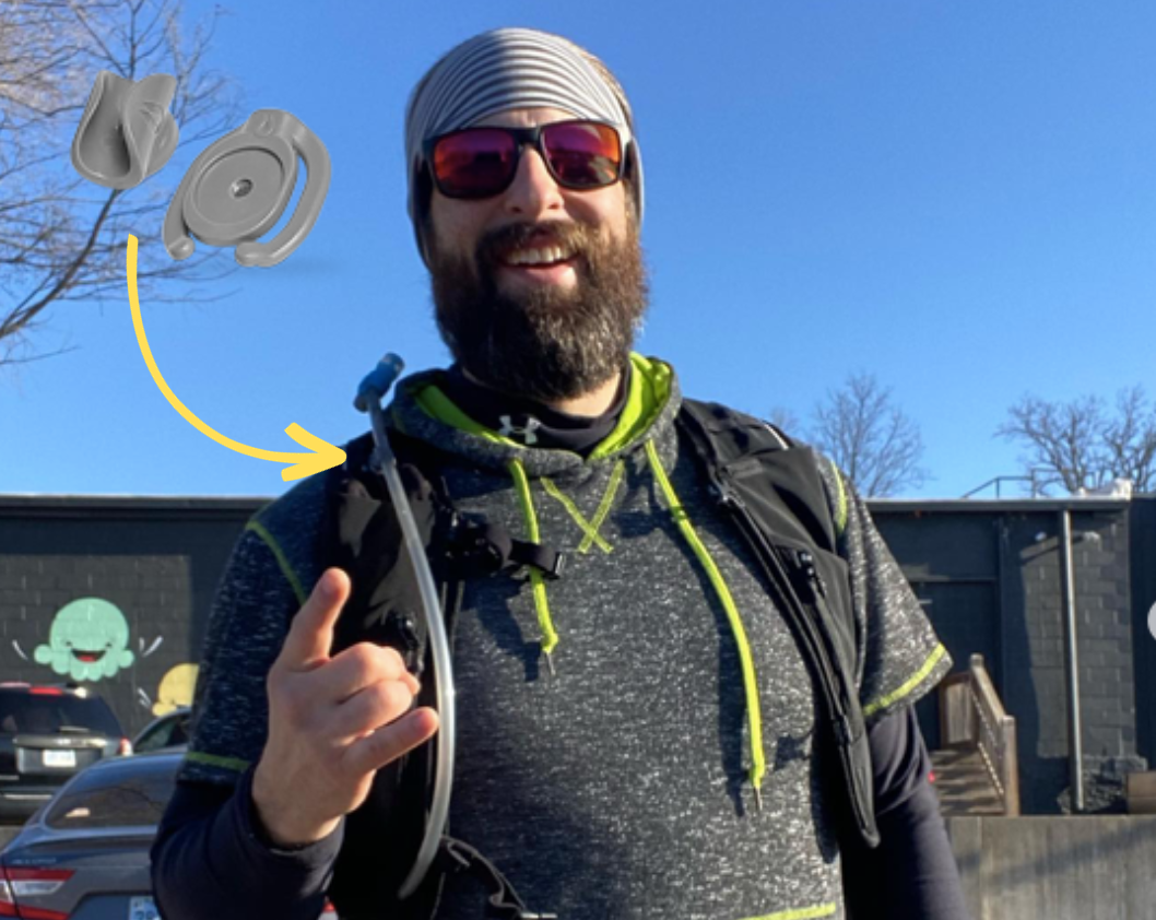 (5pcs/2pcs)Hydraulics Hose Magnet Kit, Hydration Tube Magnet Attachment for HydraPak, Magnet Tube Clip,Water Bladder Hose Clip