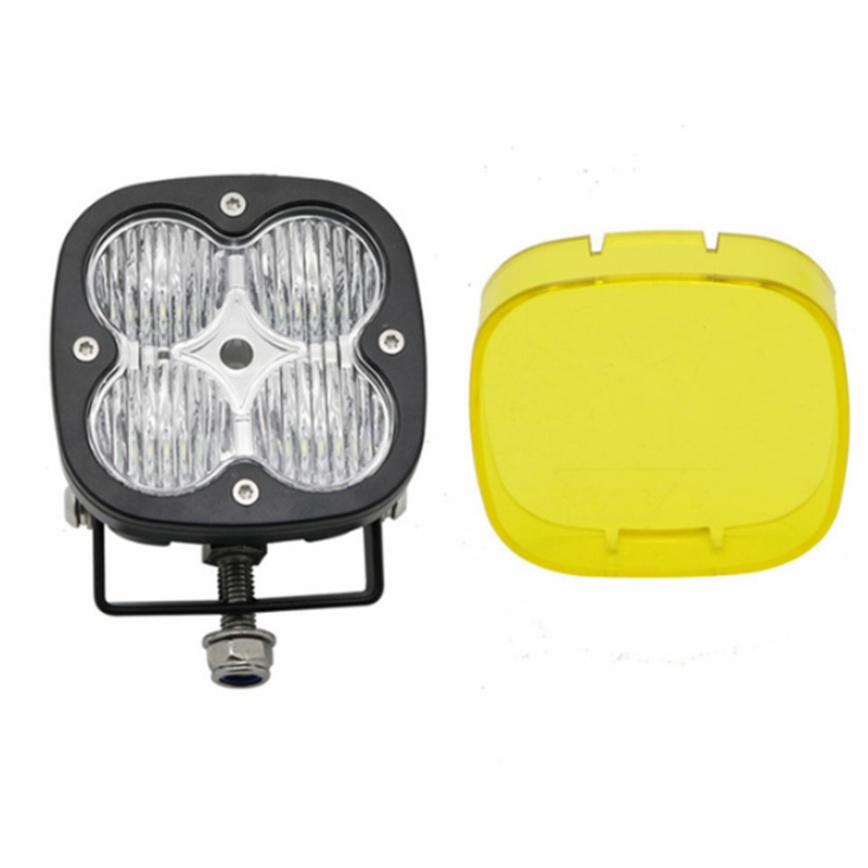 1/2pcs 12V 24V 40w 2Inch spot flood combo beam led wrok light Offroad Light Car Truck SUV ATV UTV UTE Led Driving Lights: 1 flood with cover