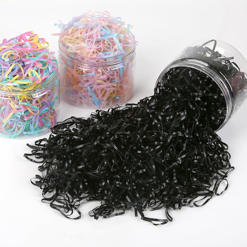 500pcs/bag Child Baby Braider for Hair TPU Disposable Elastics Hair Bands Girls Ponytail Holder Rubber Bands Hair Styling Tool