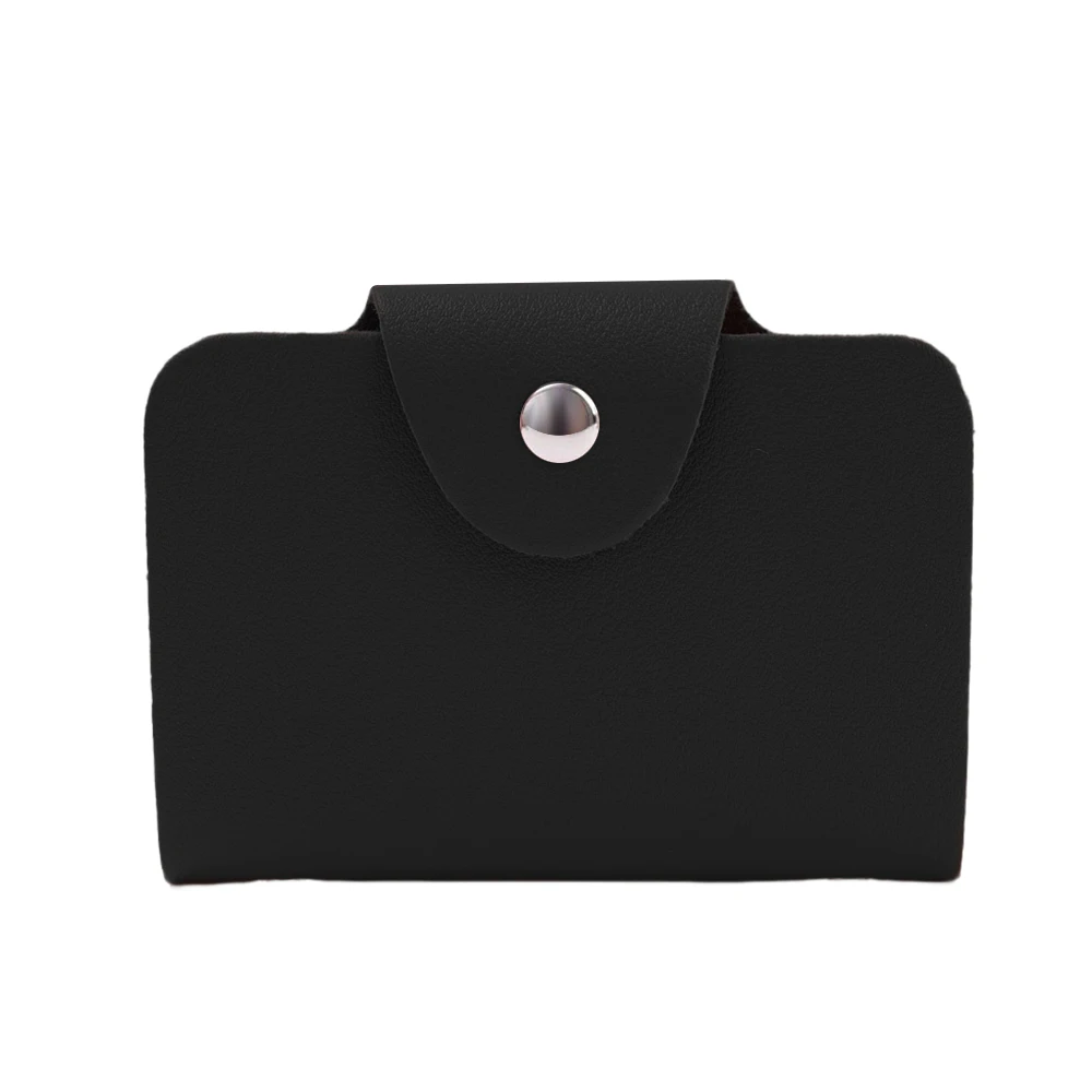 24 Bit Kreditkarten inhaber Business Bank Karten tasche pu große Kapazität Karte Bargeld Aufbewahrung sclip Organizer Fall ID Inhaber Tasche: Black