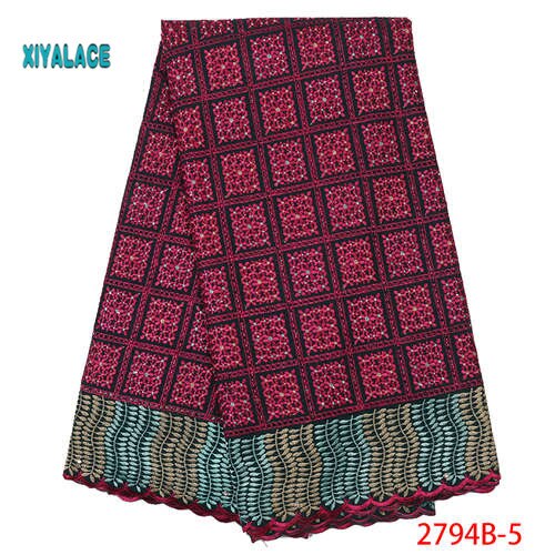 Latest French Nigerian Laces Fabric Tulle African Laces Fabric Wedding African French Tulle Lace YA2794B-1: Picture 5