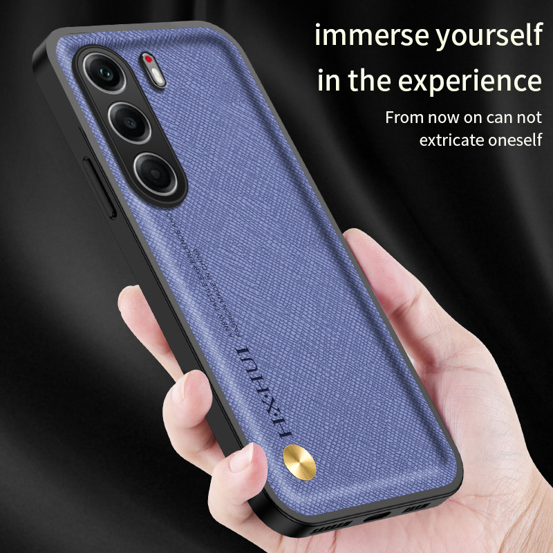 for Tecno Camon 40 Pro 4G 5G Spark 30 Note 50 Plus Zero Case for Magnetic Holder PU Leather Cross Grain Fine Cover Shell