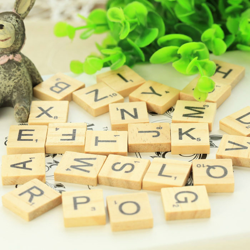 26pcs Wooden English Alphabet Letter Set DIY Create Ornaments for Photo Shooting Photography Background Accessories fotografia: Upper case letters