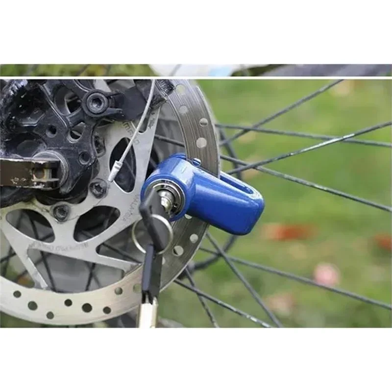 Blocco freno a disco antifurto per bici da moto, lucchetto per ruota a disco di sicurezza, lucchetto per bici da strada di montagna con chiavi