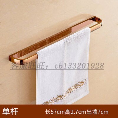 Rose Goud Koper Europese Stijl Bad Handdoekenrek Rose Goud Verdikte Handdoekenrek Badkamer Plank Badkamer Hardware Hanger Set
