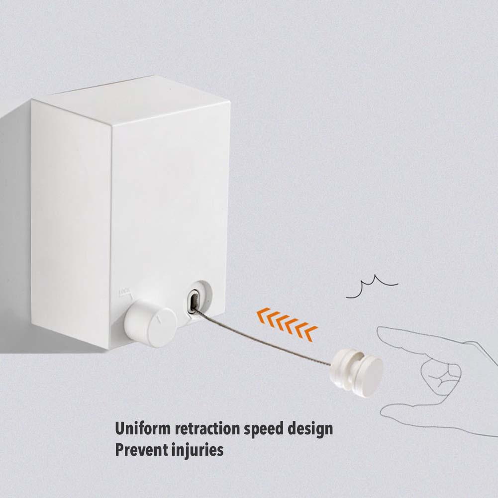 Retractable Clothesline Stainless Steel Indoor Outdoor Laundry Hanger Bathroom Dryer Organizer Telescopic Clothes Drying Rack