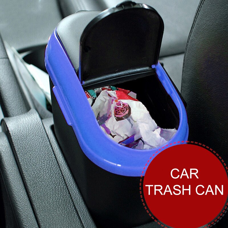 Car Auto Rubbish Dustbin Trash Can Garbage Dust Case Box Car Storage Case Car Trash Bin Car Accessories