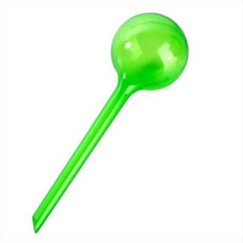 Alimentador automático de agua para plantas, bolas de plástico de PVC, alimentador de flores, latas de riego para interiores y exteriores, 1/4 piezas: 1PC Green