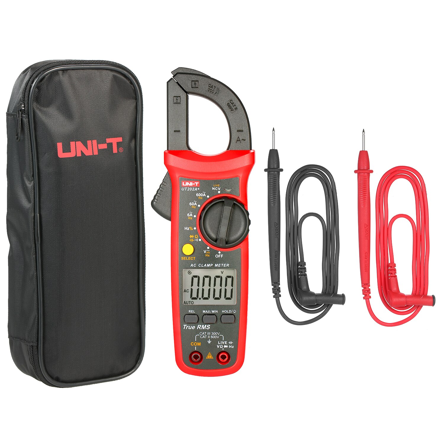 UNI-T UT202A+ 6000 Counts Digital Clamp Meter True RMS Multimeter Clamp Ammeter Voltage Meter NCV Test Universal Meter Tester