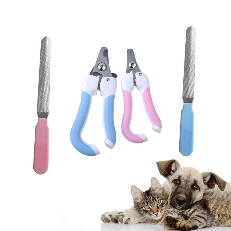 Cortauñas portátil para gato, lima de uñas para cachorros, perros, gatos, herramientas de cuidado de los dedos del pie, suministros de aseo para gatos, triangulación de