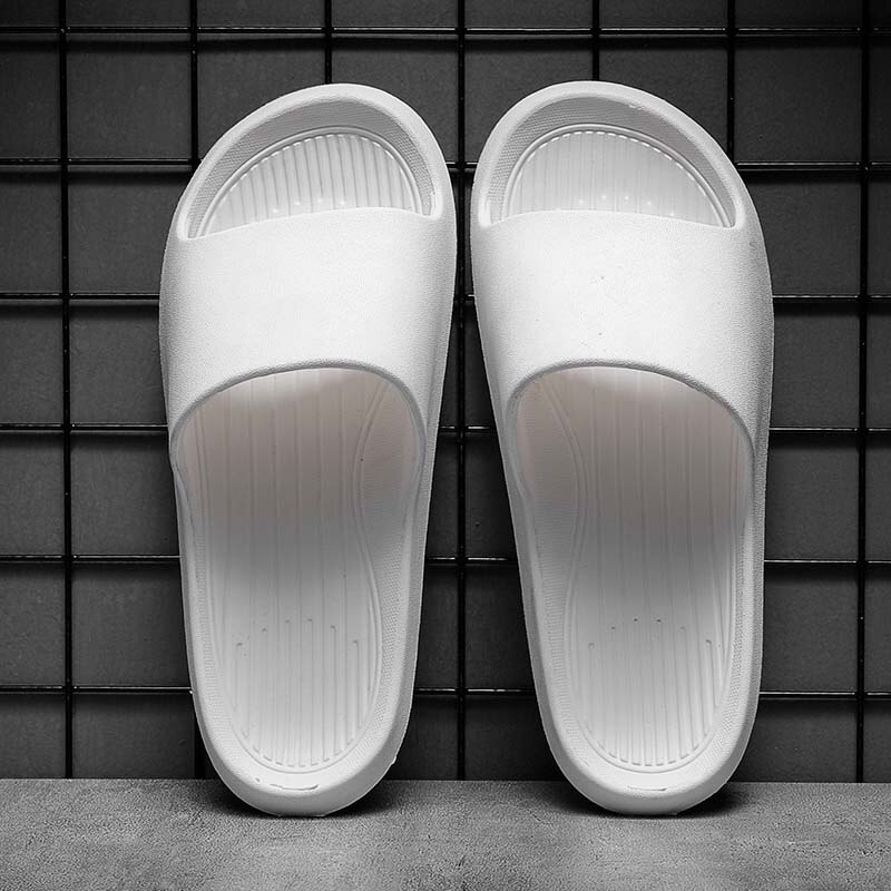 Eva lovers slider tofflor fritidsskor halkfria rutschkanor badrum sommar sandaler mjuk sula flip flops män kvinnor inomhus pu