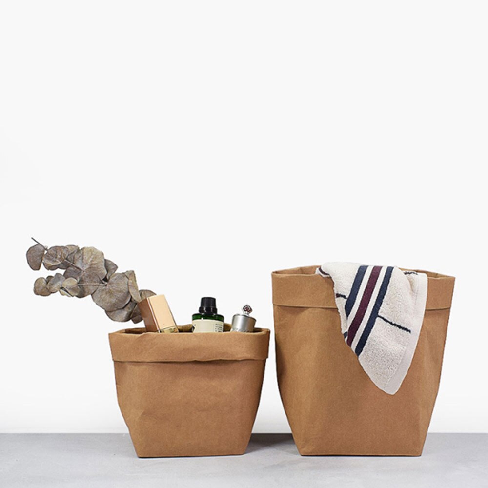 Waschbar Kraft Papier Tasche Anlage Blumen Topf Multifunktions Hause Lagerung Tasche Wiederverwendung Kunst Vase Topf Reusable Für Wohnkultur