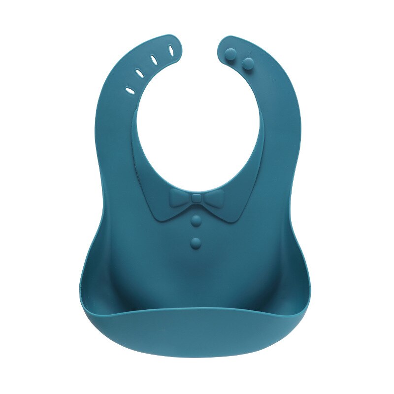 Baby Jongens Meisjes Siliconen Waterdichte Slabbetjes Flexibele Soft Infant Bandana Speeksel Handdoek Effen Kleur Verstelbare Voeden Burp Doeken