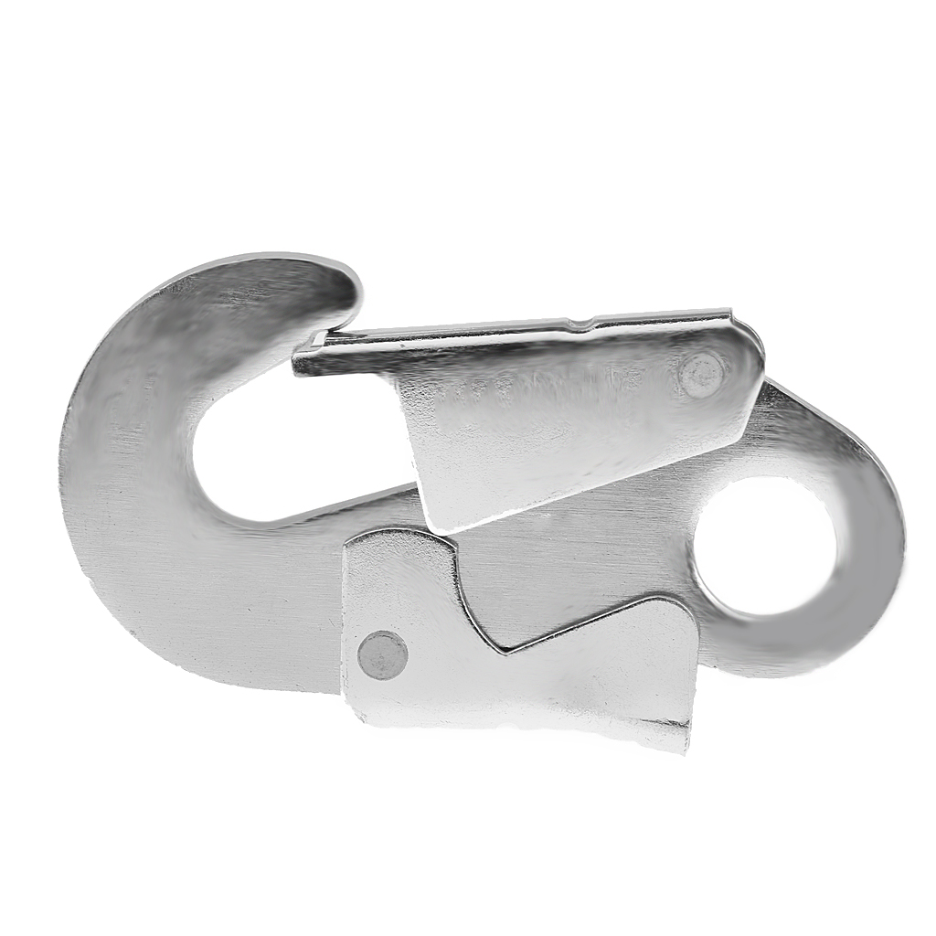 Heavy Duty Safety Rope Snap Hook Scaffolder Auto Lock Carabiner Rock Climbing Rappelling Equip