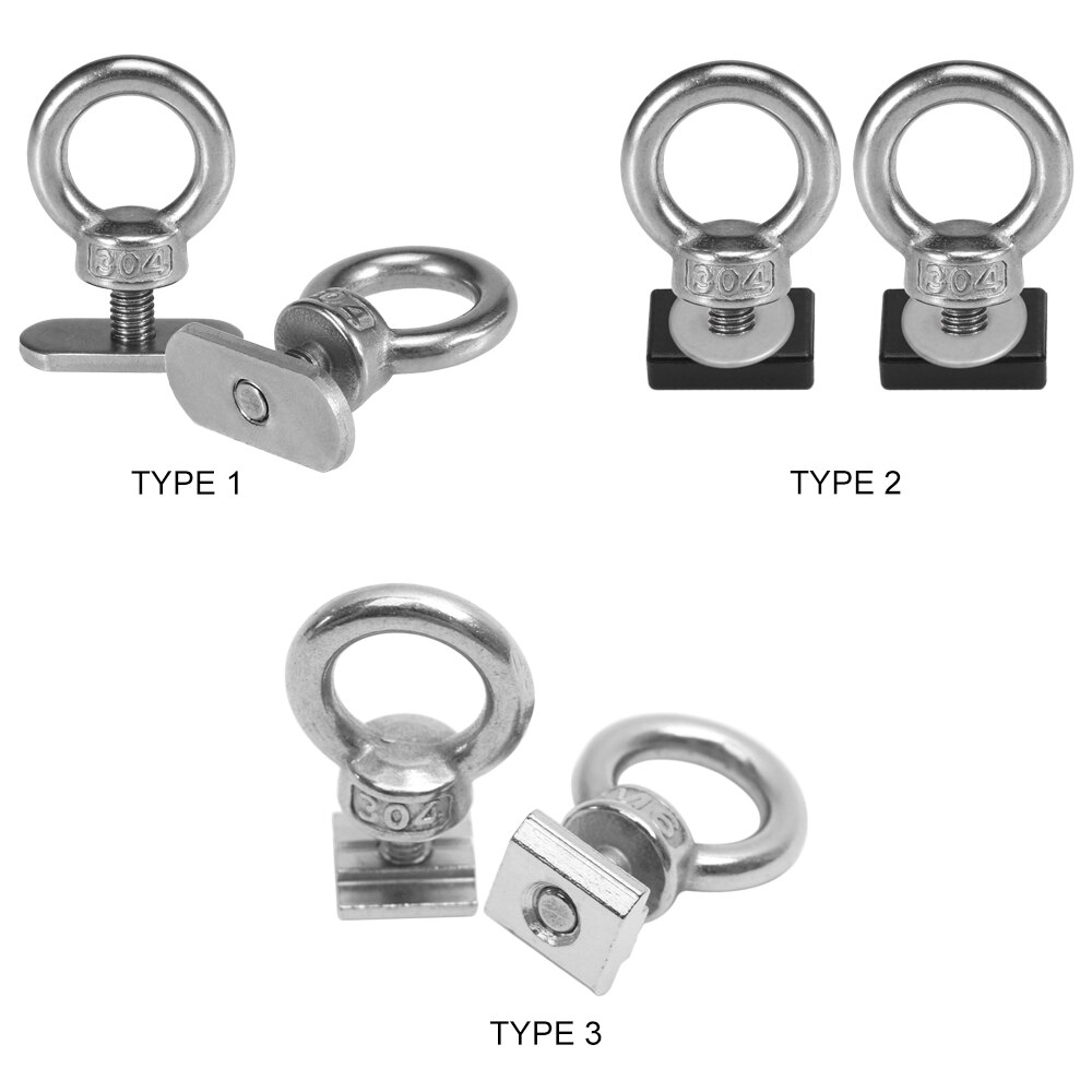 2 Pack Kayak Track Mount Tie Down Eyelet for Bungee Cord Rope kayak accessories