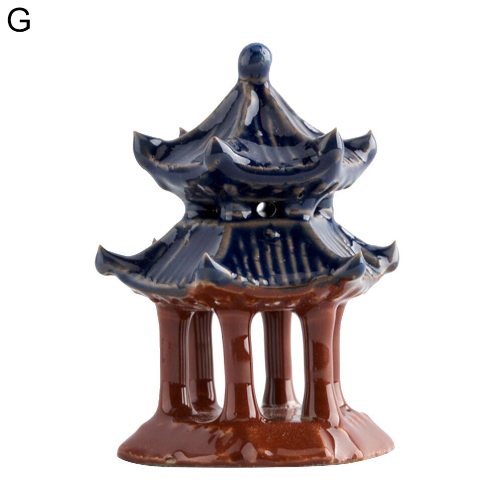 Keramiske pavilloner/kinesiske figurer model figur miniaturer diy bonsai aquascape landskabsindretning miniature figurer boligindretning: G