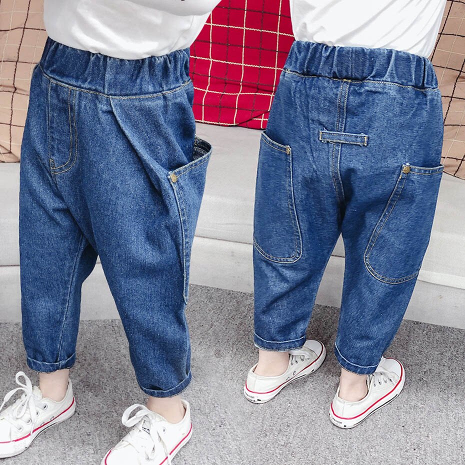 Girls Jeans Solid Color Harem Jeans Kids Girl Toddler Children's Jeans Spring Autumn Children's Jeans Clothes