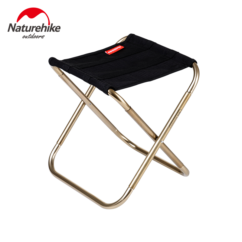 Naturehike fabrik butik udendørs bærbar oxford aluminium folde trin skammel camping fiske stol camping udstyr 243g