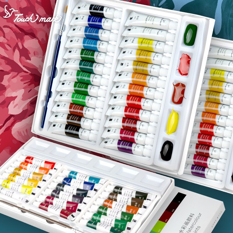 Professional12/18/24 Kleuren Aquarel/Gouache Verf 5Ml Buizen Wasbare Tekening Pigment Hand-Geschilderd verf Voor Art Diy