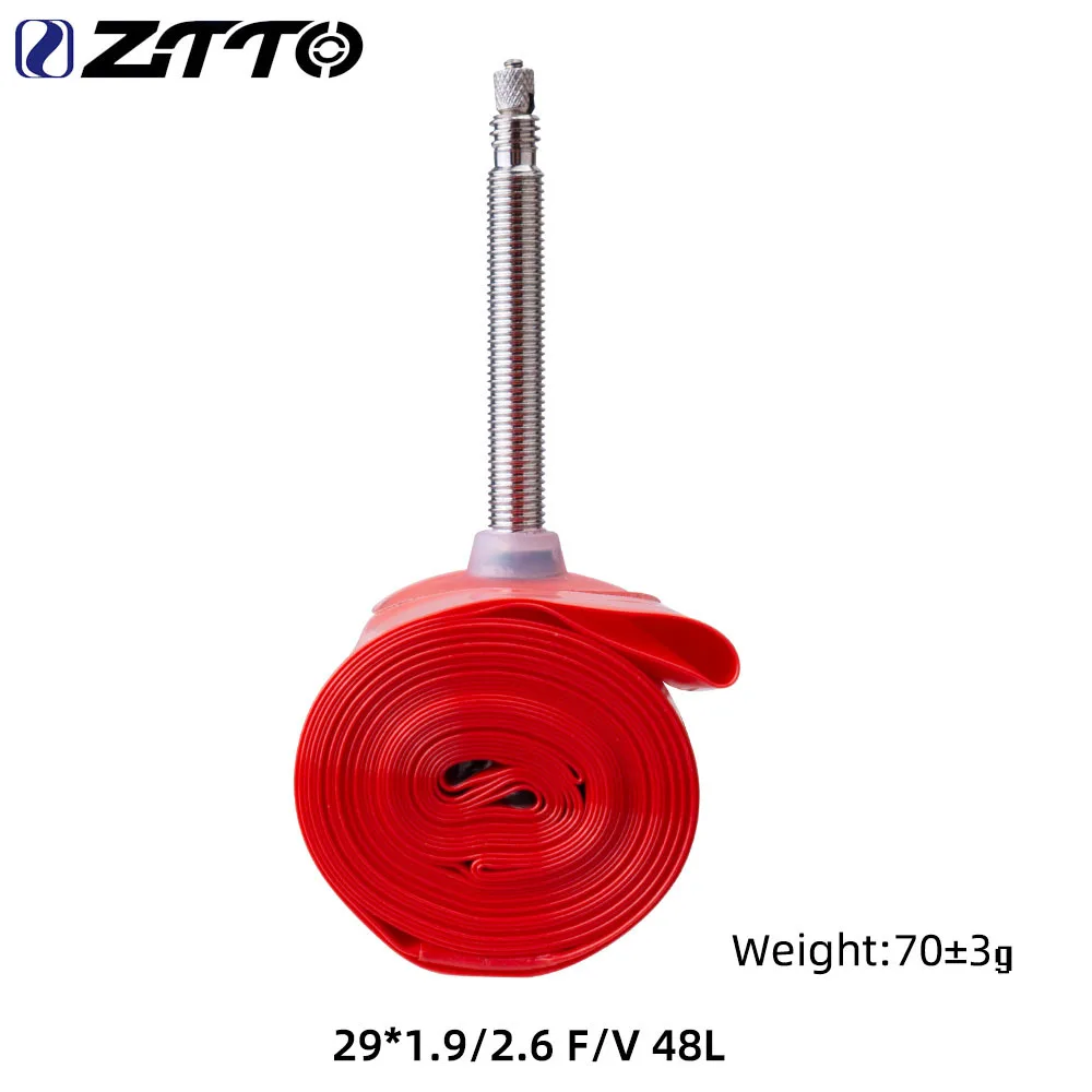 Ztto ultralett tpu sykkelslange 26/27.5/29 tommers sykkelslange fransk ventil lengde  fv 48mm 60mm 80mm 700c landeveissykkeldekk: Grønn