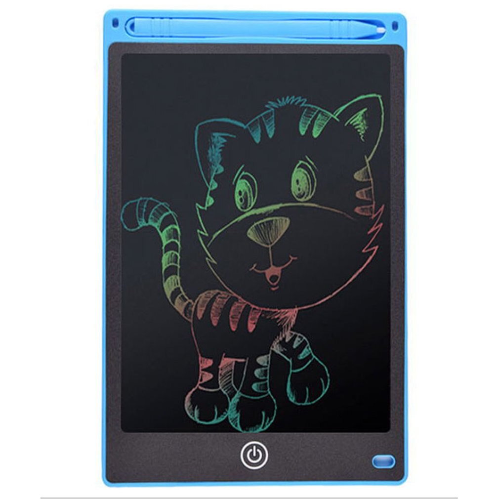 8.5 Inch Portable Smart LCD Writing Tablet Electronic Notepad Drawing Graphics Handwriting Pad Board With CR2020 Button Battery: Blue