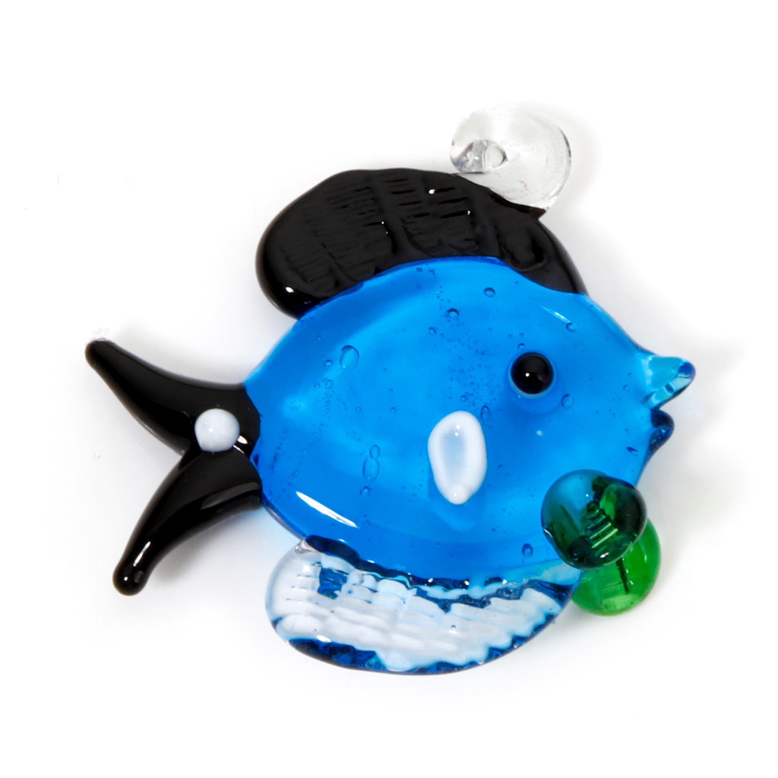 1PCs 3D Tropical Fish Animal Lampwork Ocean Charms For Jewelry Making Tiny Statue Ornaments Aquarium Decor DIY Necklace Pendant