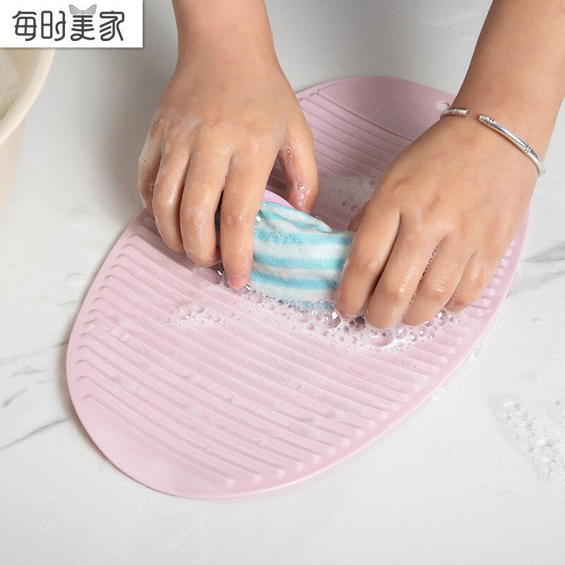 casa lavatoio piccolo lavatoio nuovo mini non-scontrino lavanderia stuoia morbido gomma mano presa Foldable lavanderia tavola