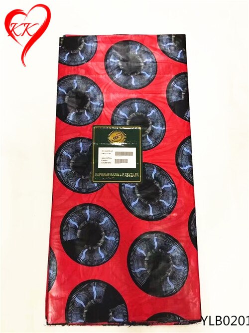 Beau tissu bazin 100% coton bazin riche getzner africain bazin riche tissu pour les femmes robes YLB0207-YLB0212: YLB0201