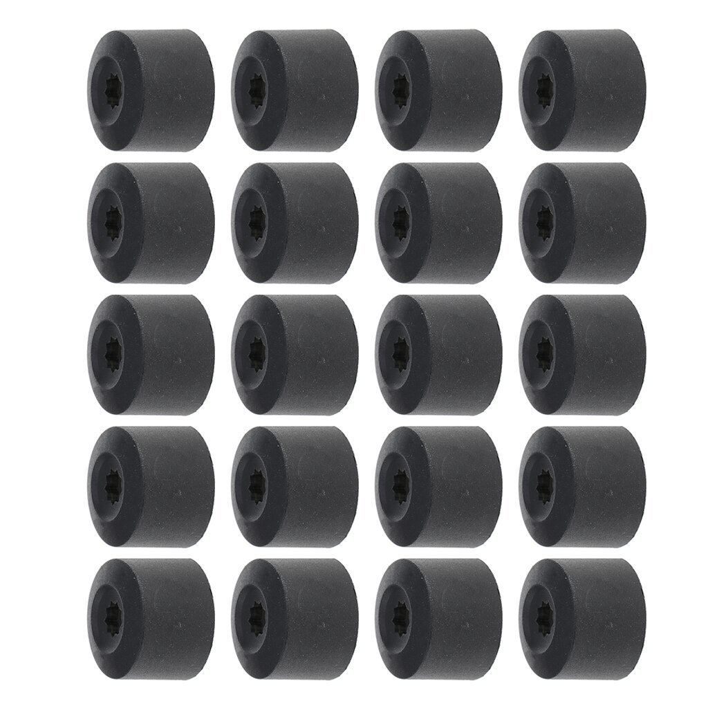 20 Pieces Wheel Lug Nut Bolt Caps for VW GOLF JETTA BEETLE PHEATON 1K06011739B9/1K0601173A9B9