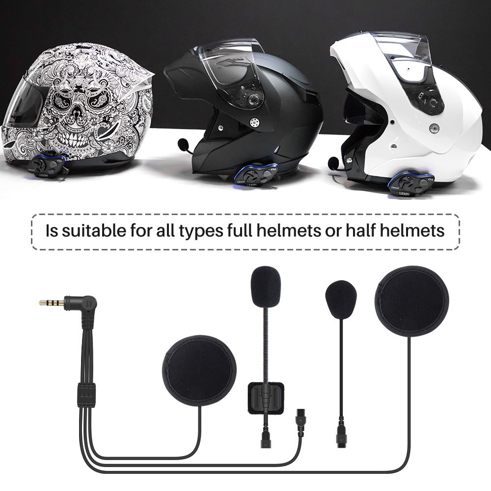Mærke lexin intercom headset tilbehør til lx -ft4 hjelm højttaler med både mikrofon, høj lyd støjreduktion