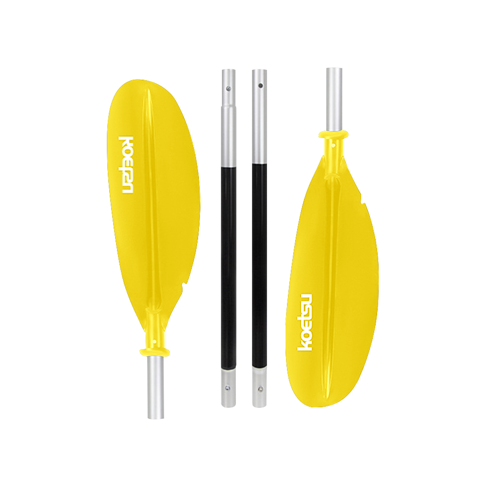 4-delige SUP-peddel Verstelbare dubbele kop Surfpaddle Aluminium Stand Up Paddleboard-peddels voor buitensporten: Geel