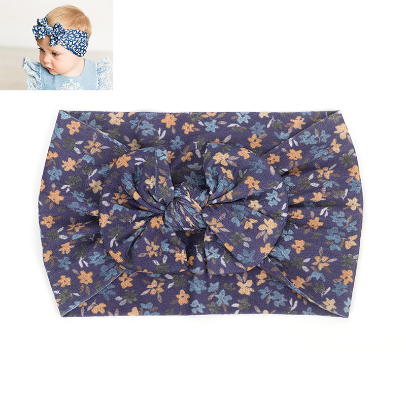 Headwrap Girls Hair Band Nylon Headband Newborn Baby Hairband Bowknot Turban Baby head wear 0-3 Years: B