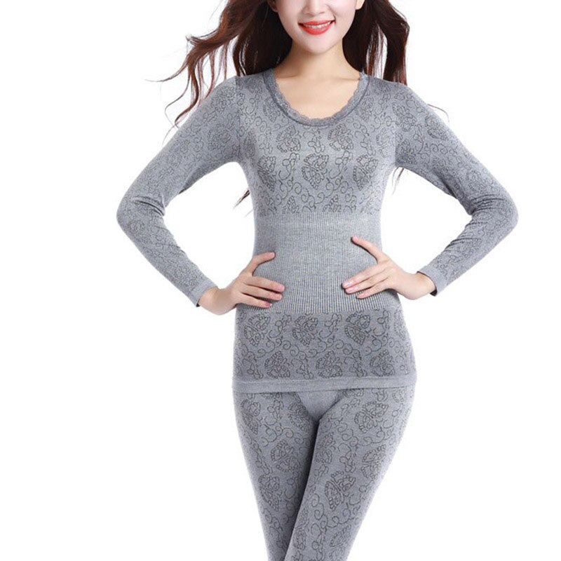 Women winter thermal underwear suit Ladies thermal underwear women clothing female long johns