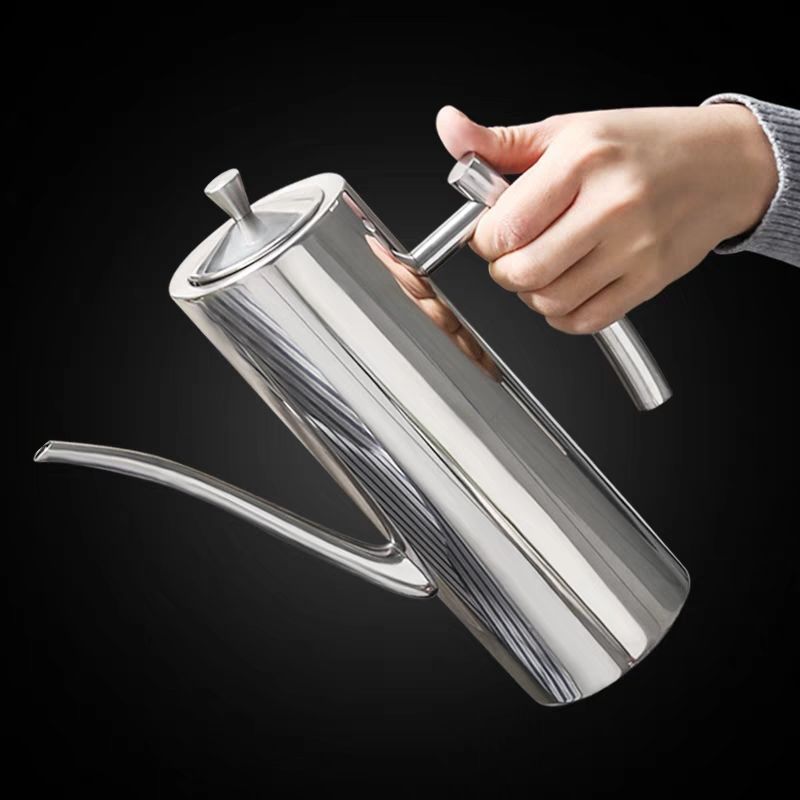 Oțel rezistent la praf, 304 recipient de ulei din oțel inoxidabil și recipient de ulei etanș , 500 ml 700 ml 1000 ml sticle de ulei de măsline, dozator de ulei de gătit
