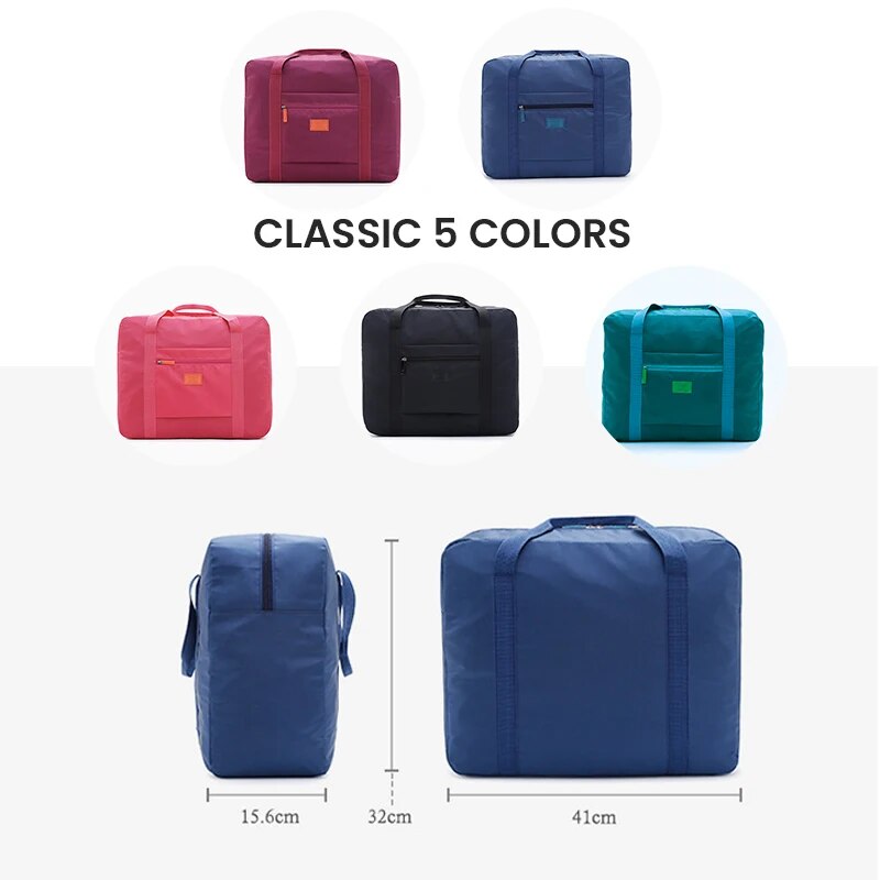 Opvouwbare reistas Lichtgewicht reizende plunjezak voor dames Heren Tote Bag Handbagage Tas Weekender Weekendtas