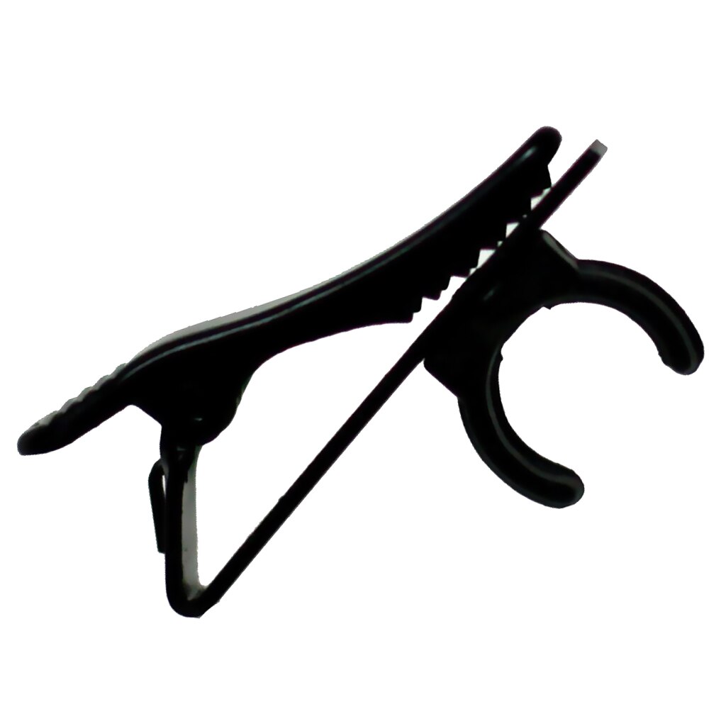 Soporte de pinza de cocodrilo de Metal negro para micrófono Lavalier de 8,5mm, micrófono de solapa,
