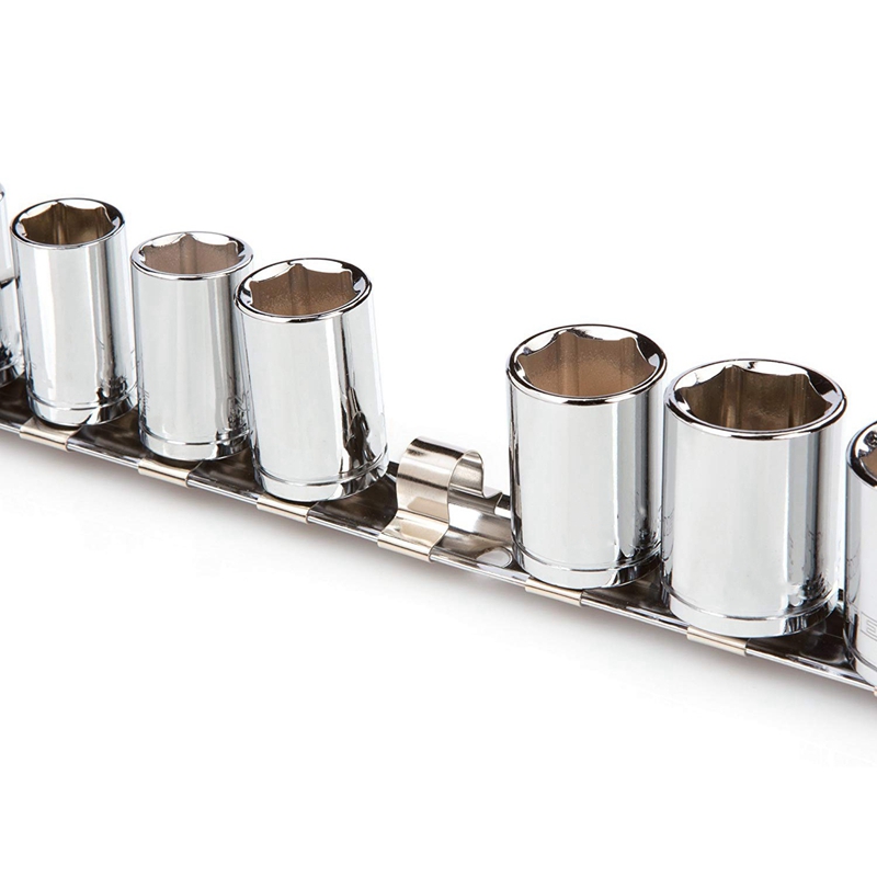 Prise support étagères 1/4 pouces 3/8 pouces 1/2 pouces avec 16 Clips sur Rail outil organisateur de stockage