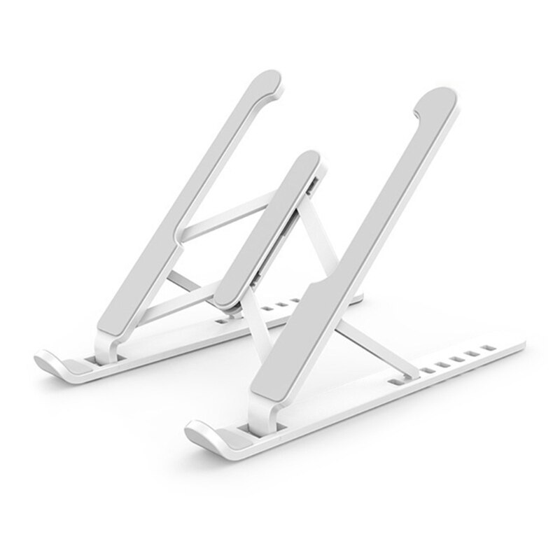 Portable Laptop Stand Foldable Support Base Notebook Stand For Macbook Pro Computer Laptop Holder Cooling Bracket: White