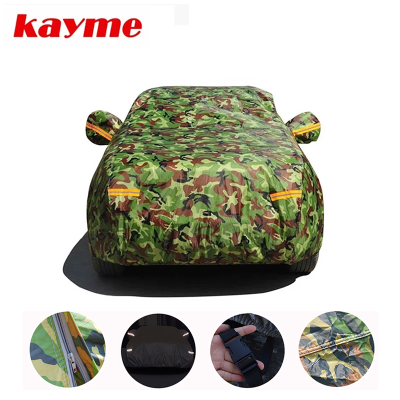 Kayme – housse de voiture de Camouflage étanche, couverture de Protection extérieure contre le soleil, la poussière, la pluie et la neige