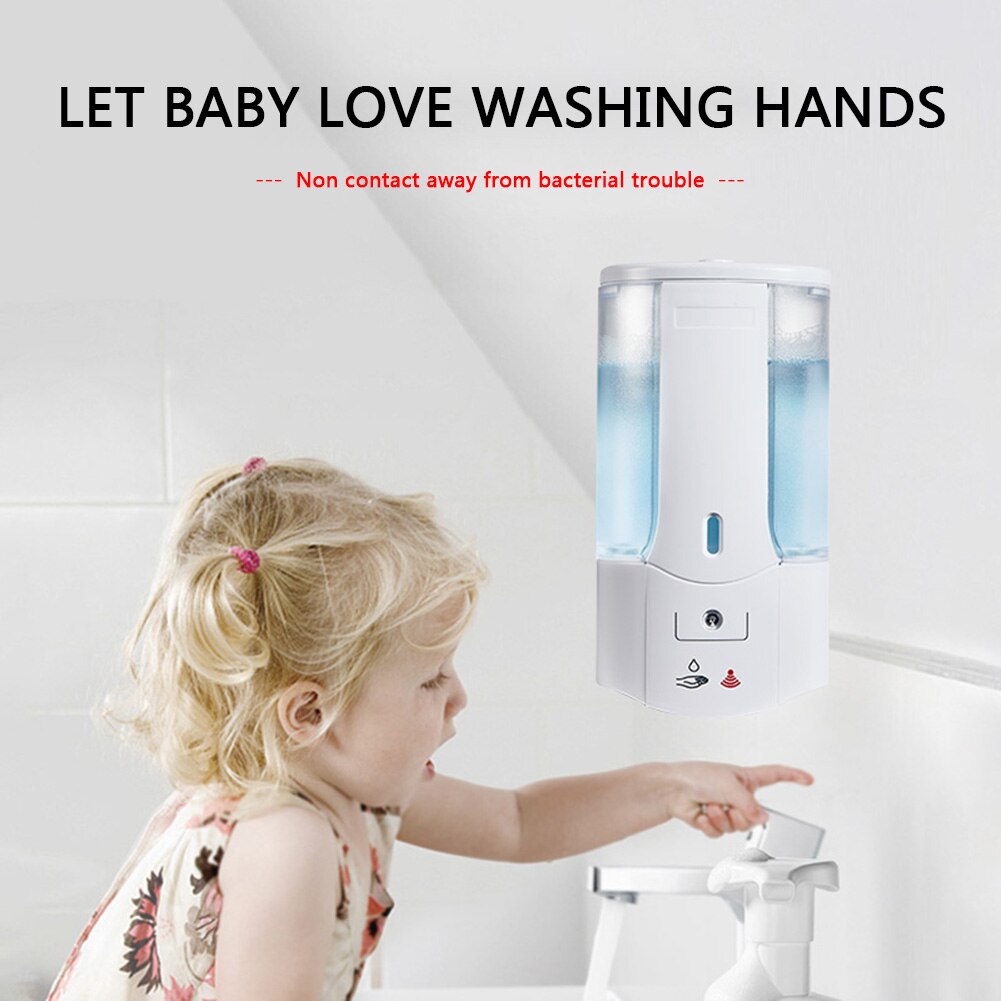 400ml Wall Mounted IR Sensor Automatic Hand Sanitizer Automatic Soap Liquid Dispenser Shampoo Lotion Shower Gel Foam Bottles