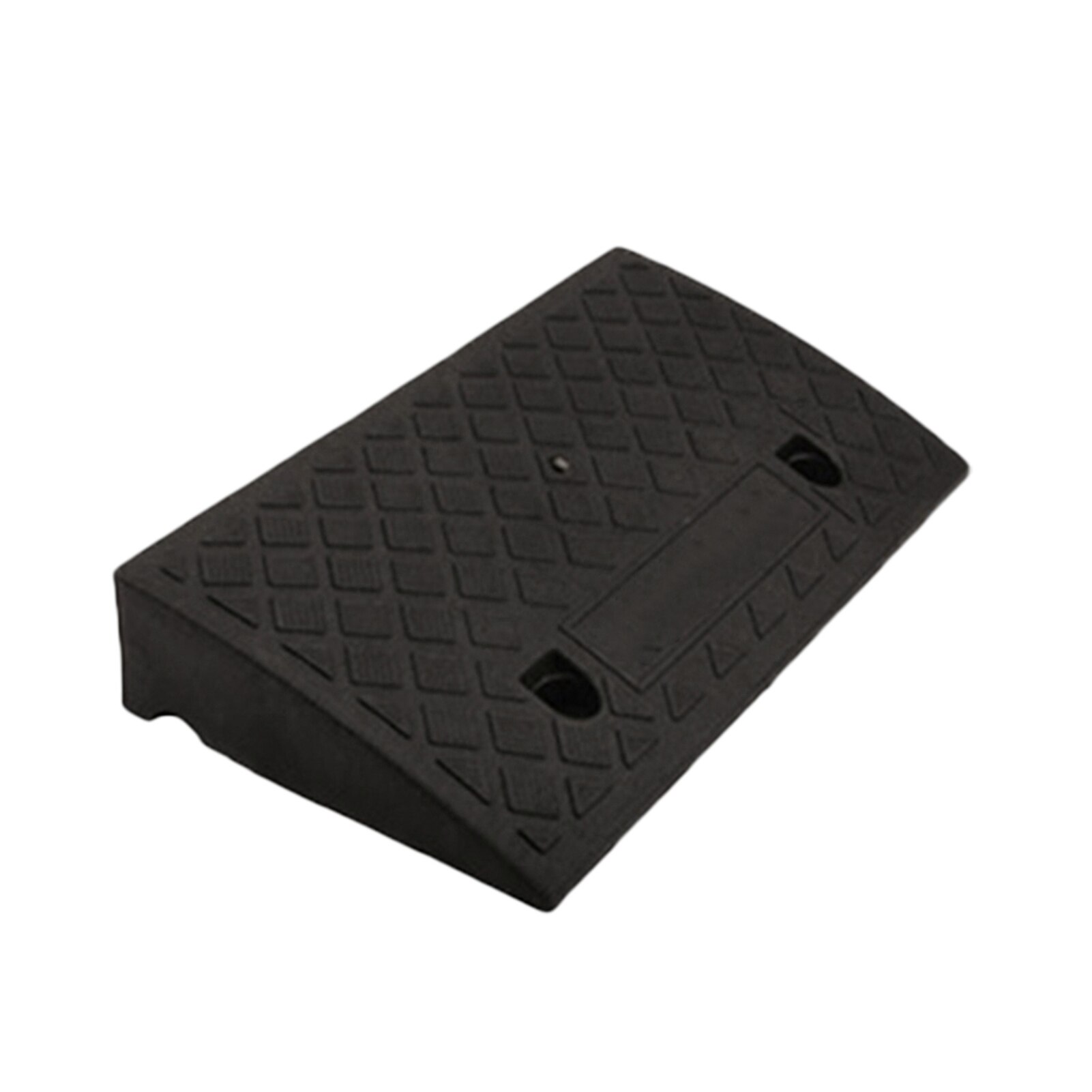Rampas de Curb portátiles para coche, remolque, camión, motocicleta, silla de ruedas, pendiente de plástico resistente, 1 ud.: Black